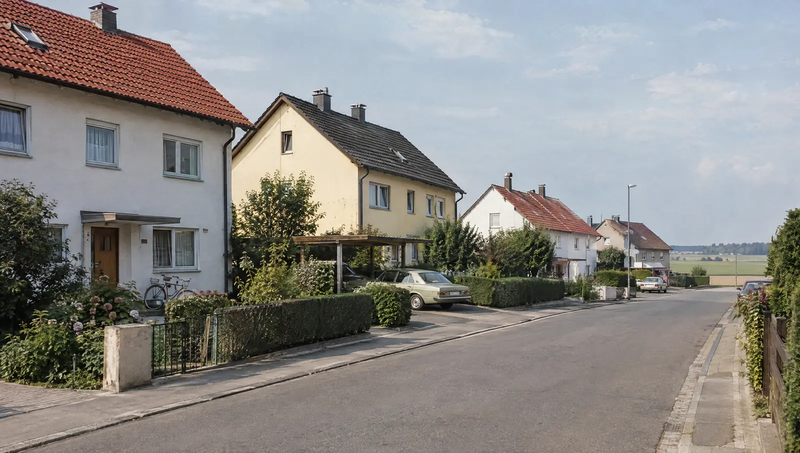 Visualisierung: Einfamilienhäuser in Kirchheim mit Wärmepumpe